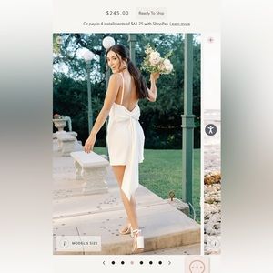 Steph Crepe Mini Dress from Reverly